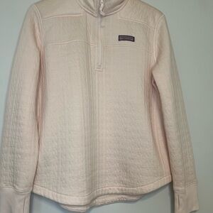 Vineyard Vines Light Pink Quilted Pullover